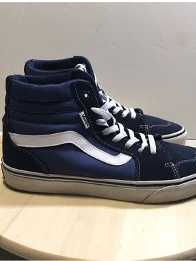 Vans Filmore Hi Sneakers-Shoes Navy Blue Suede High Tops Men’s Size 9
